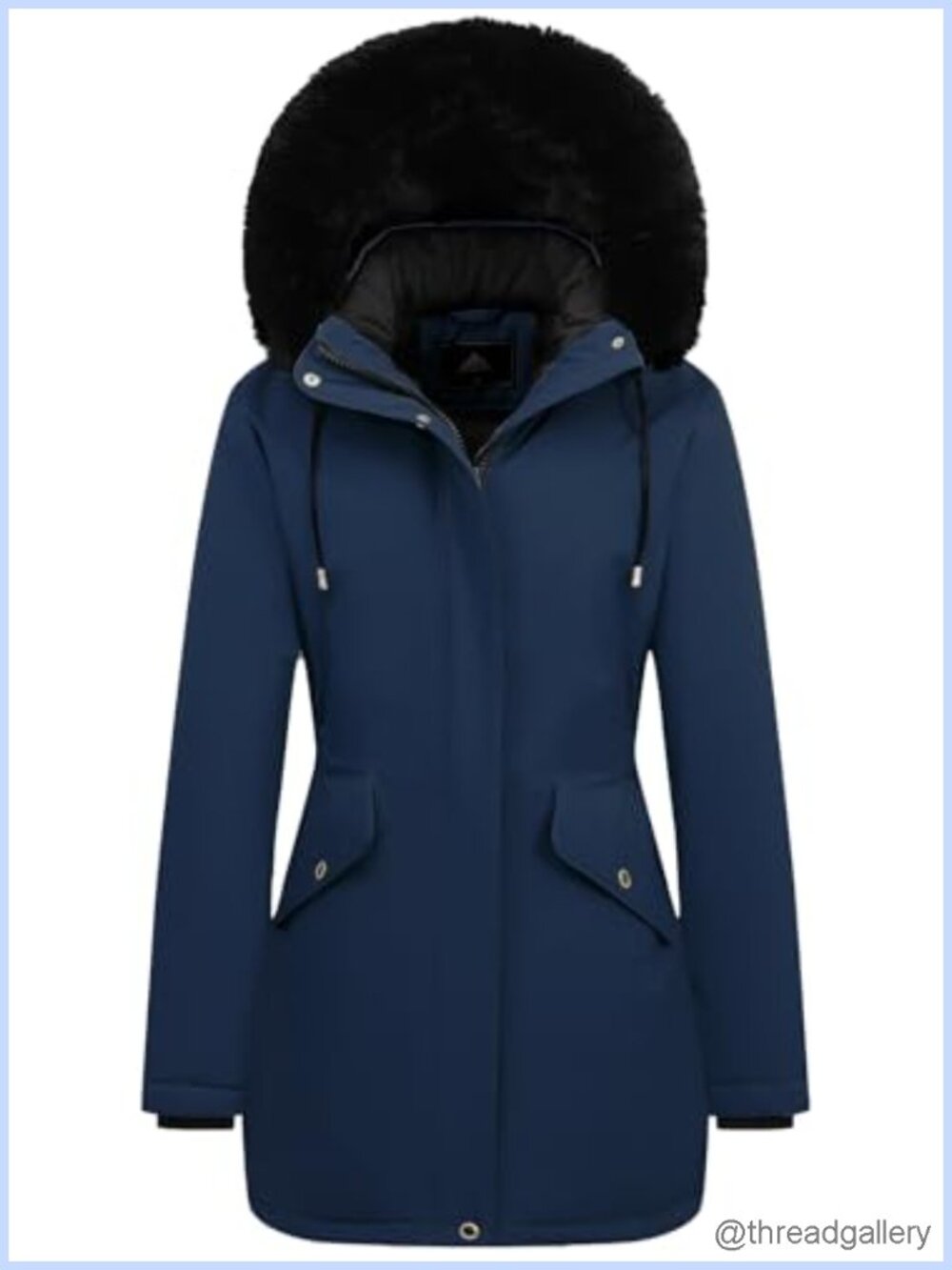 Women's Long Winter Down Coat Fleece Lined Puffer Jacket